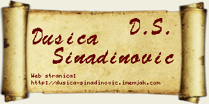 Dušica Sinadinović vizit kartica